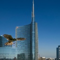 GHEPPIO, Kestrel, Falco tinnunculus - Sullo sfondo la torre Unicredit (MI)