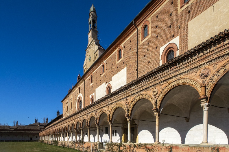 Certosa di Pavia - (PV) - Monastero - Colonnato 