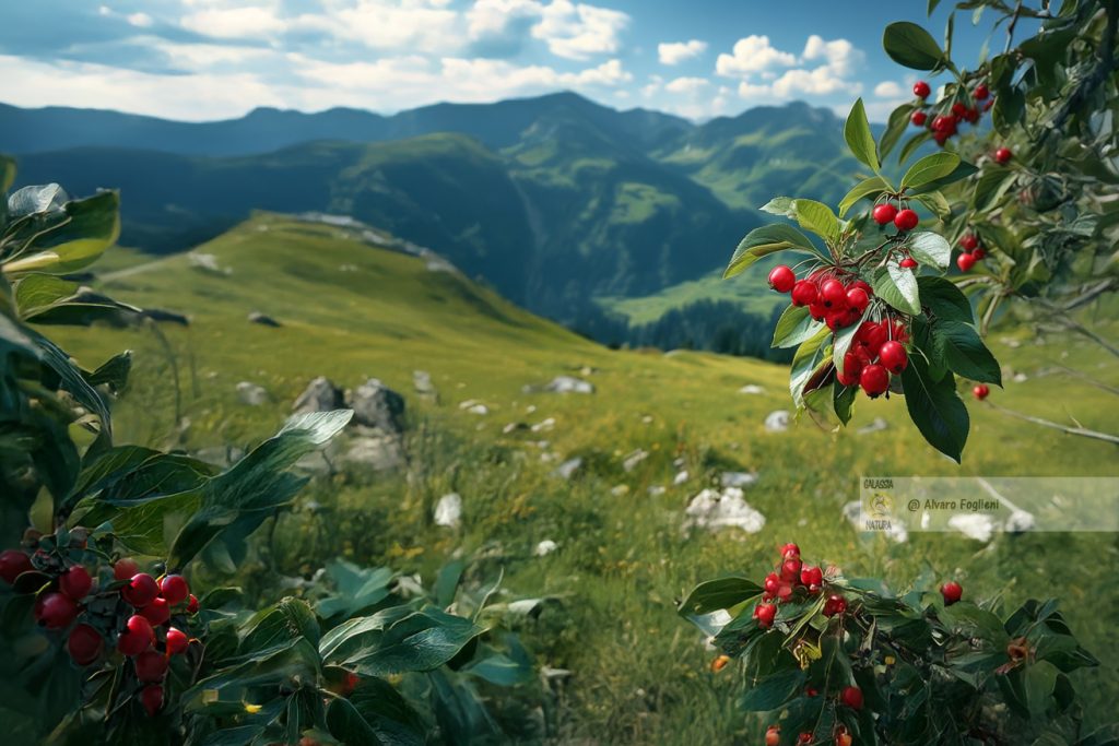 Bacche rosse come il ribes in primo piano